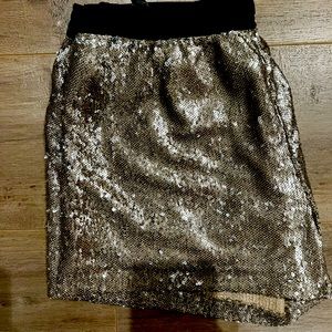 ZARA sequin shorts